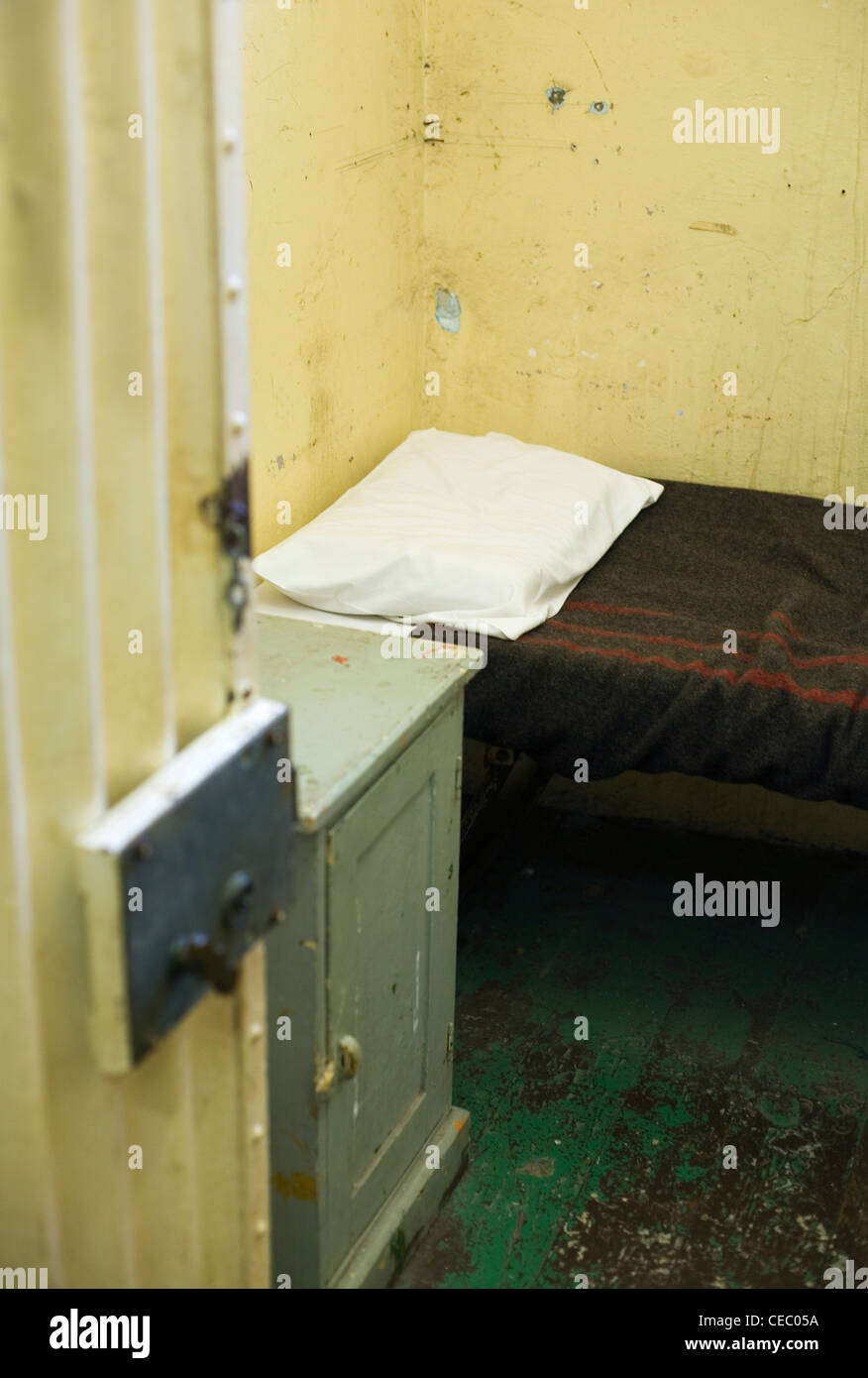 Cella di prigione nella Vecchia Prigione di Fremantle. Fremantle, Australia occidentale, Australia Foto Stock