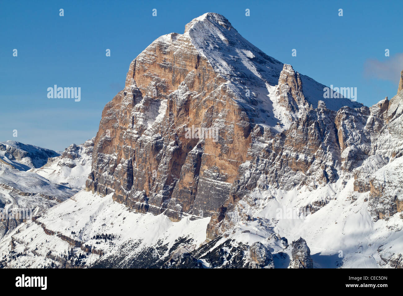 Montare Tofana di Rozes, Cortina d'Ampezzo Dolomiti, Italia Foto Stock