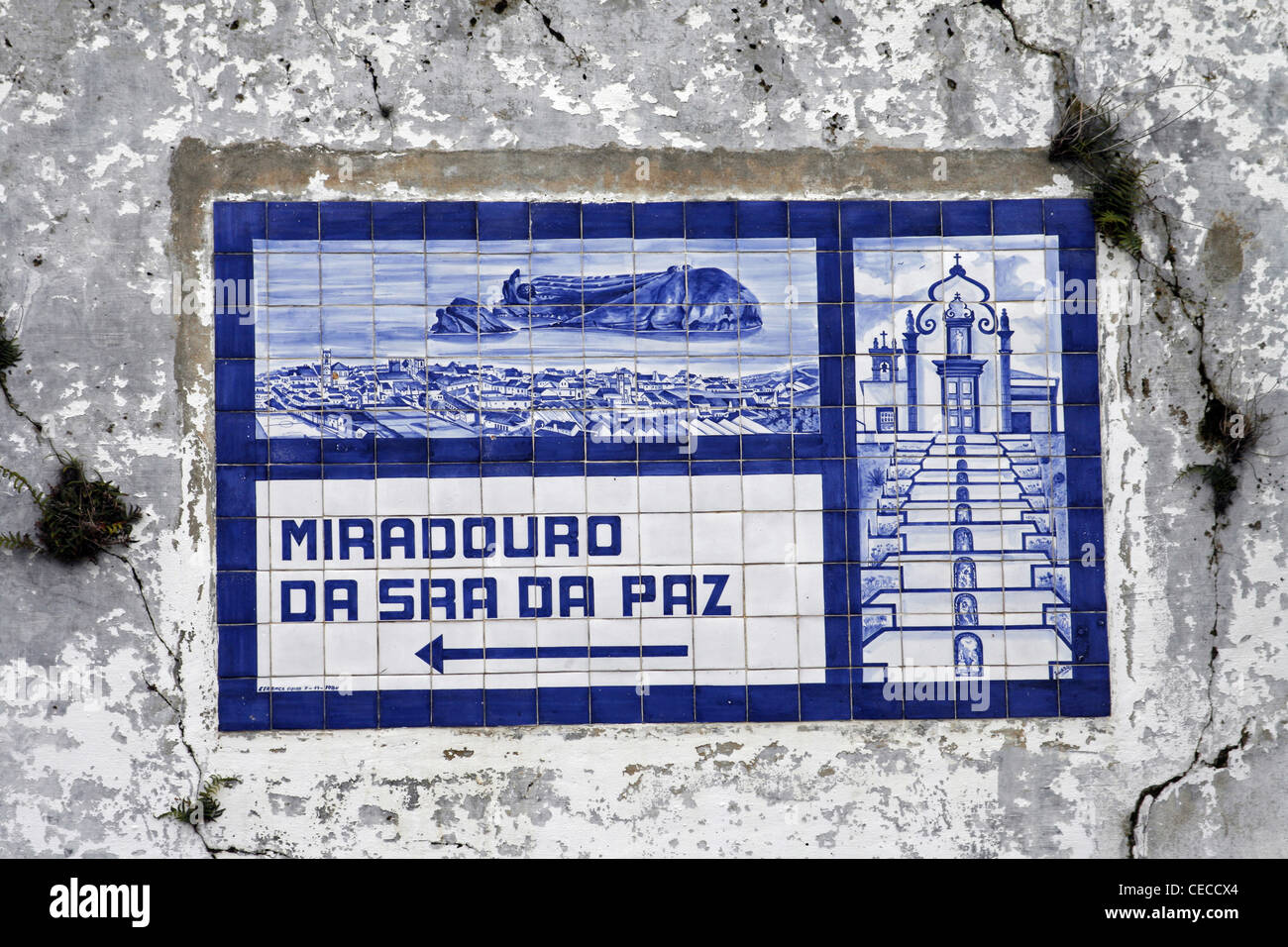 Azzorre San Miguel Island Portogallo Vila Franca do Campo cappella Miradouro Foto Stock