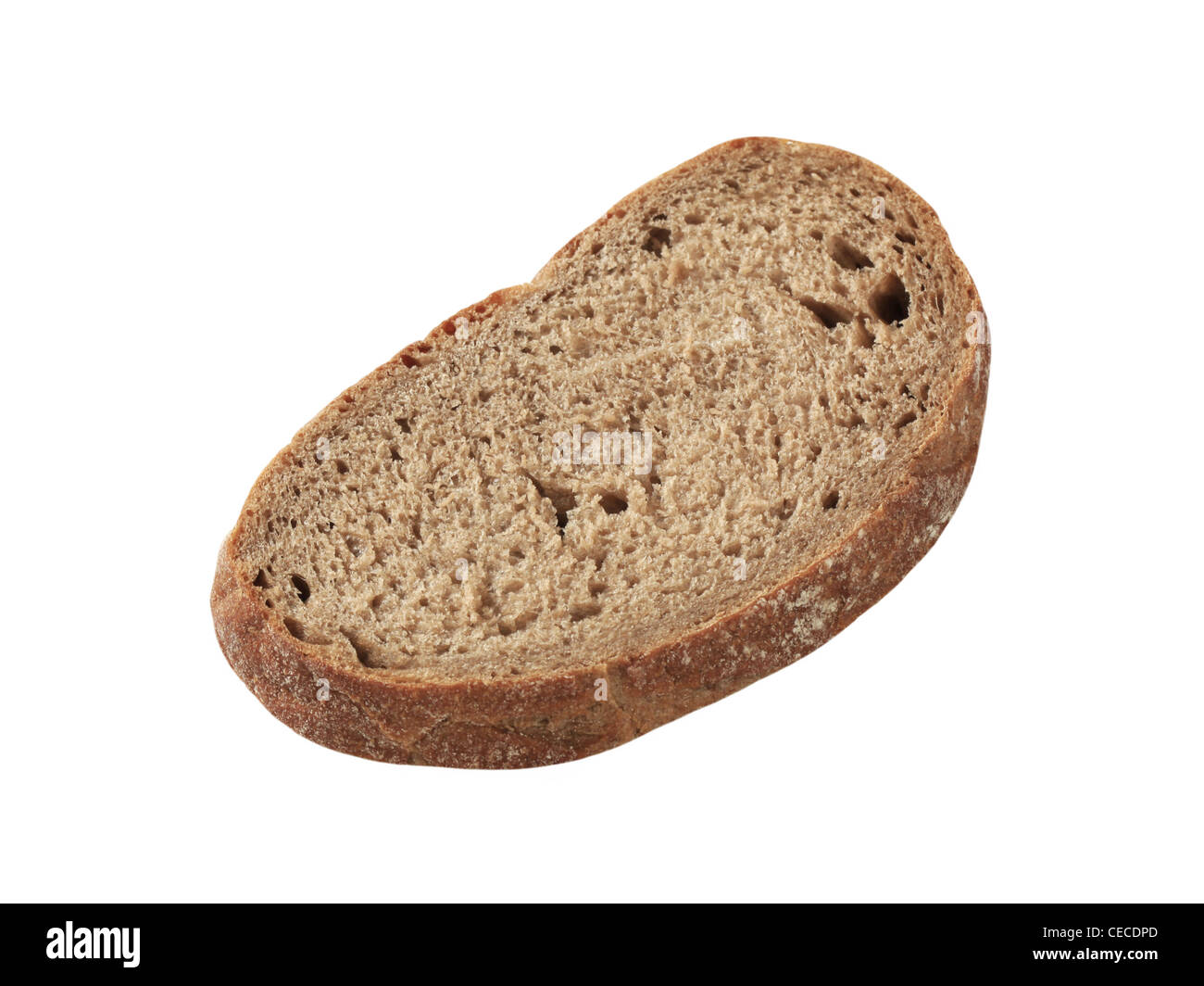 Fetta di buio del pane di segale - intaglio Foto Stock