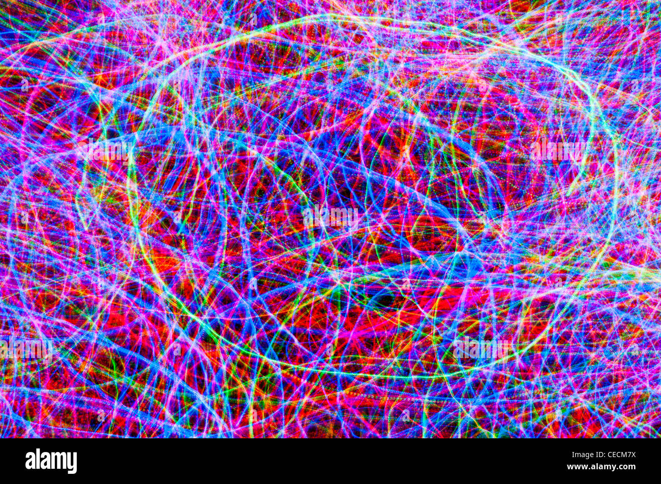 Le luci di Natale abstract Foto Stock