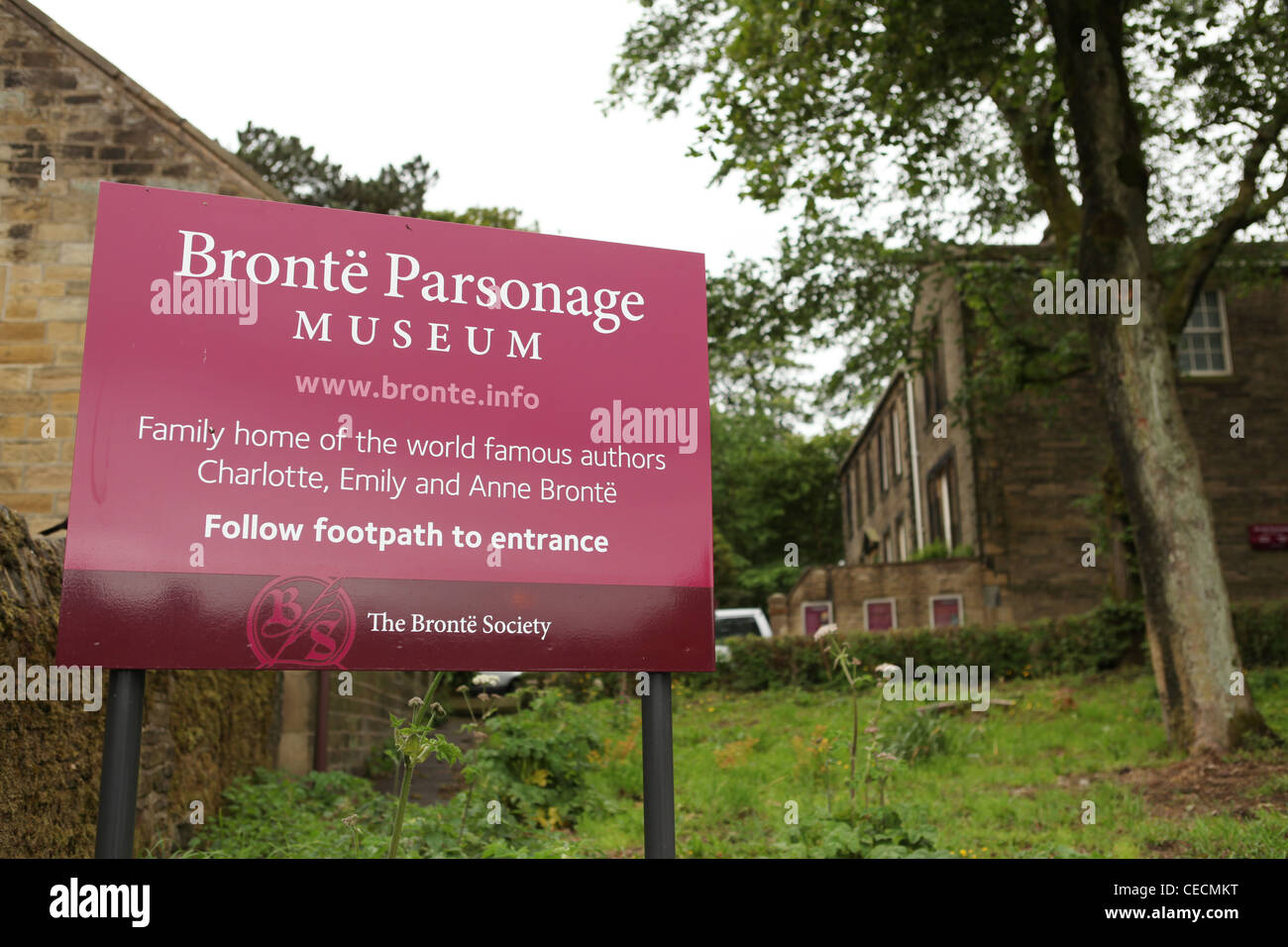 Il Bronte Parsonage Museum, Haworth, nello Yorkshire, Regno Unito Foto Stock