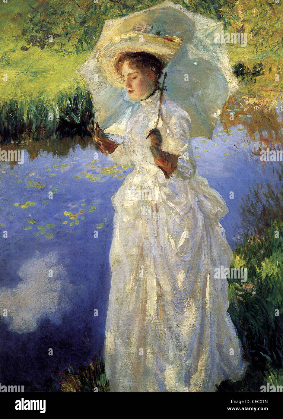 John Singer Sargent passeggiata mattutina del XIX secolo Foto Stock