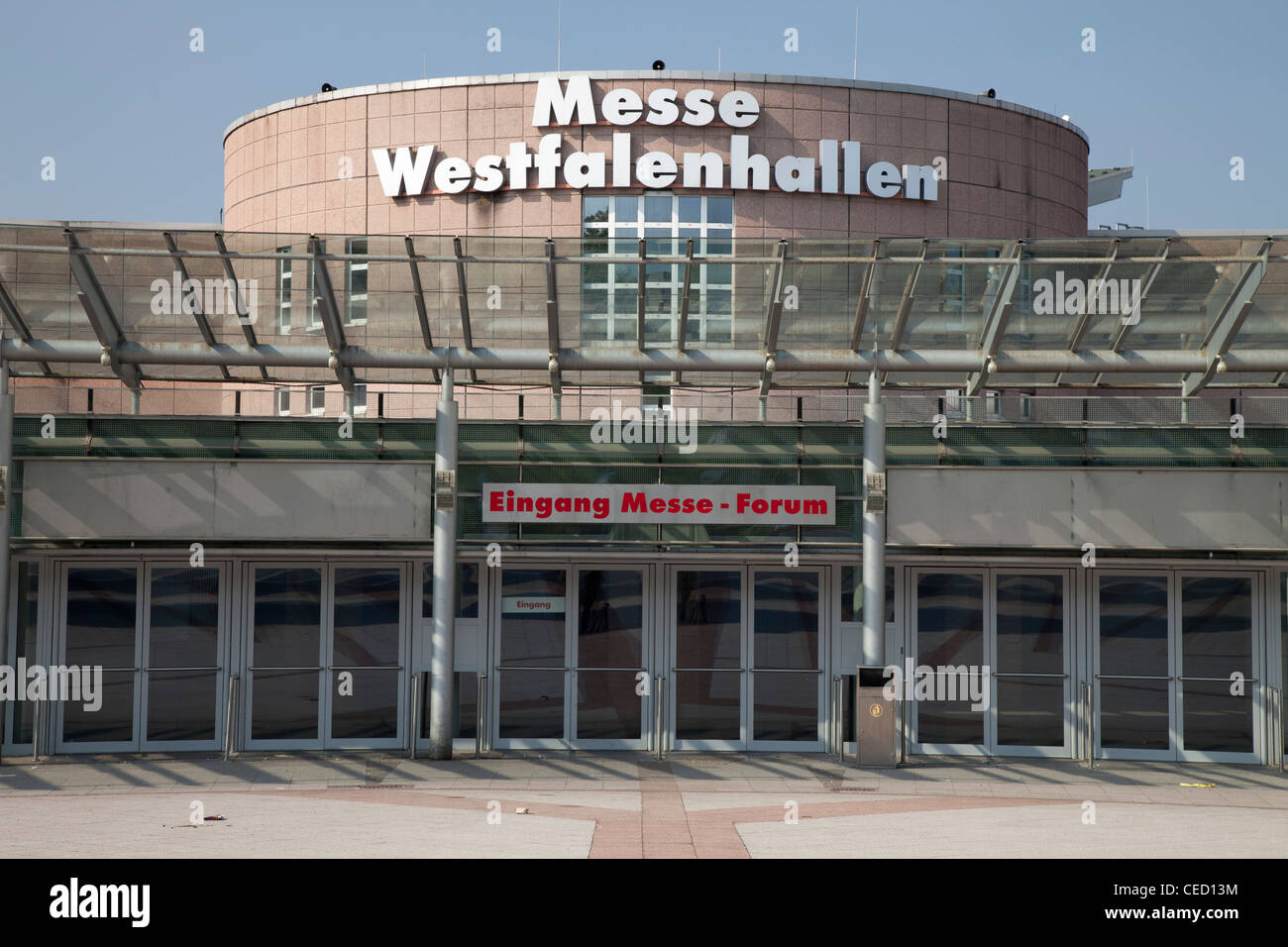 Westfalenhallen, Centro Fieristico, Dortmund, la zona della Ruhr, Renania settentrionale-Vestfalia, Germania, Europa Foto Stock