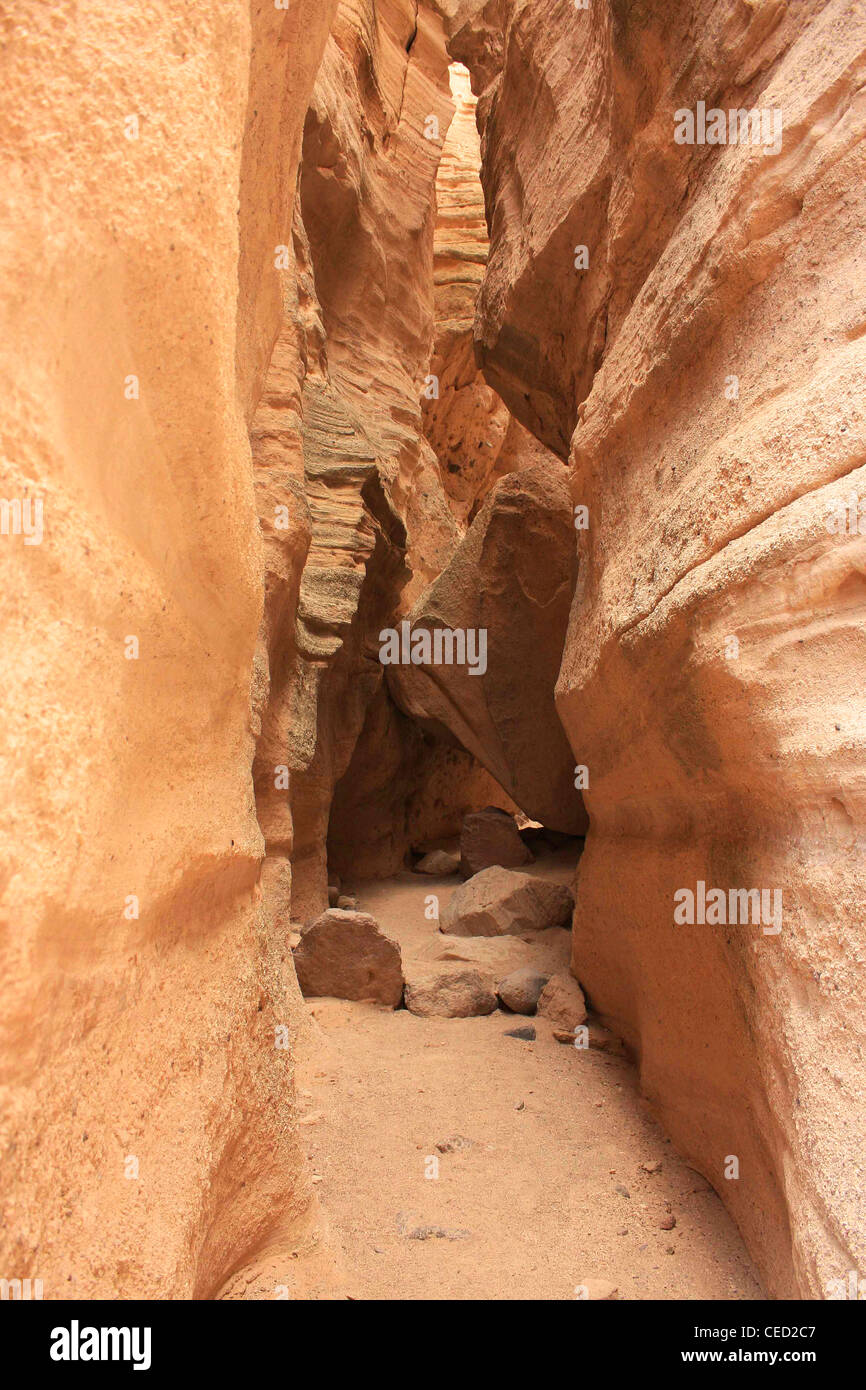 Consente di visualizzare in un restringimento canyon Foto Stock