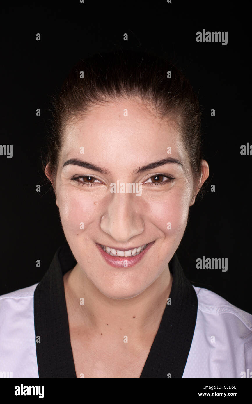 Sarah Stevenson, Campione del Mondo di Taekwondo. Foto Stock