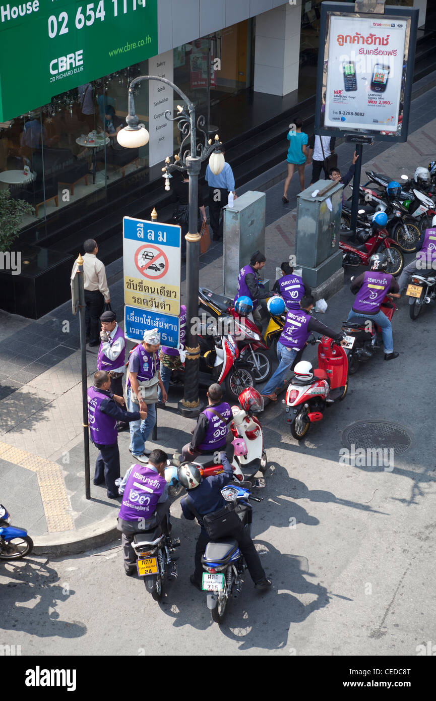 Moto Taxi Bangkok Foto Stock