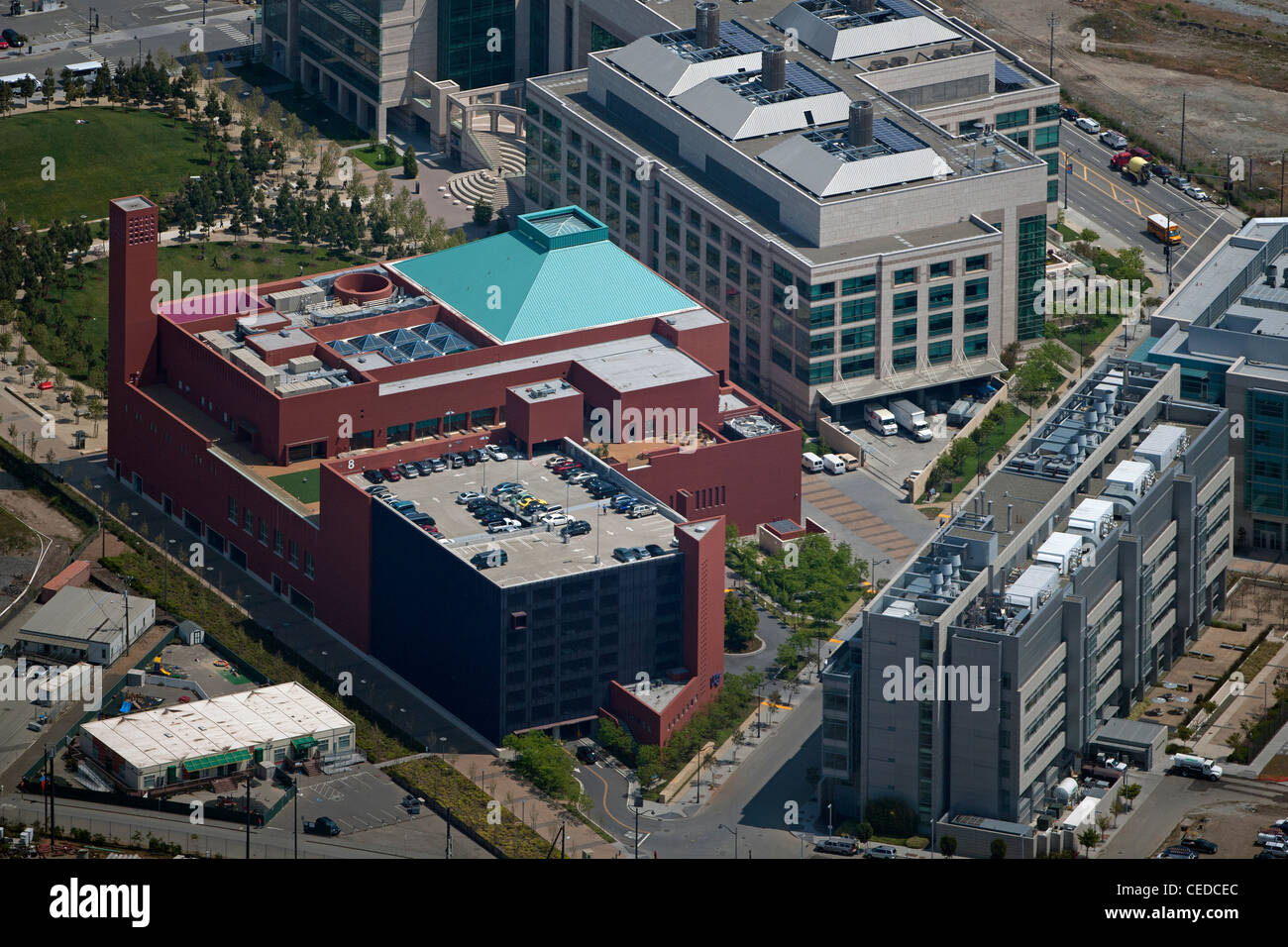 Fotografia aerea della Mission Bay di San Francisco in California Foto Stock