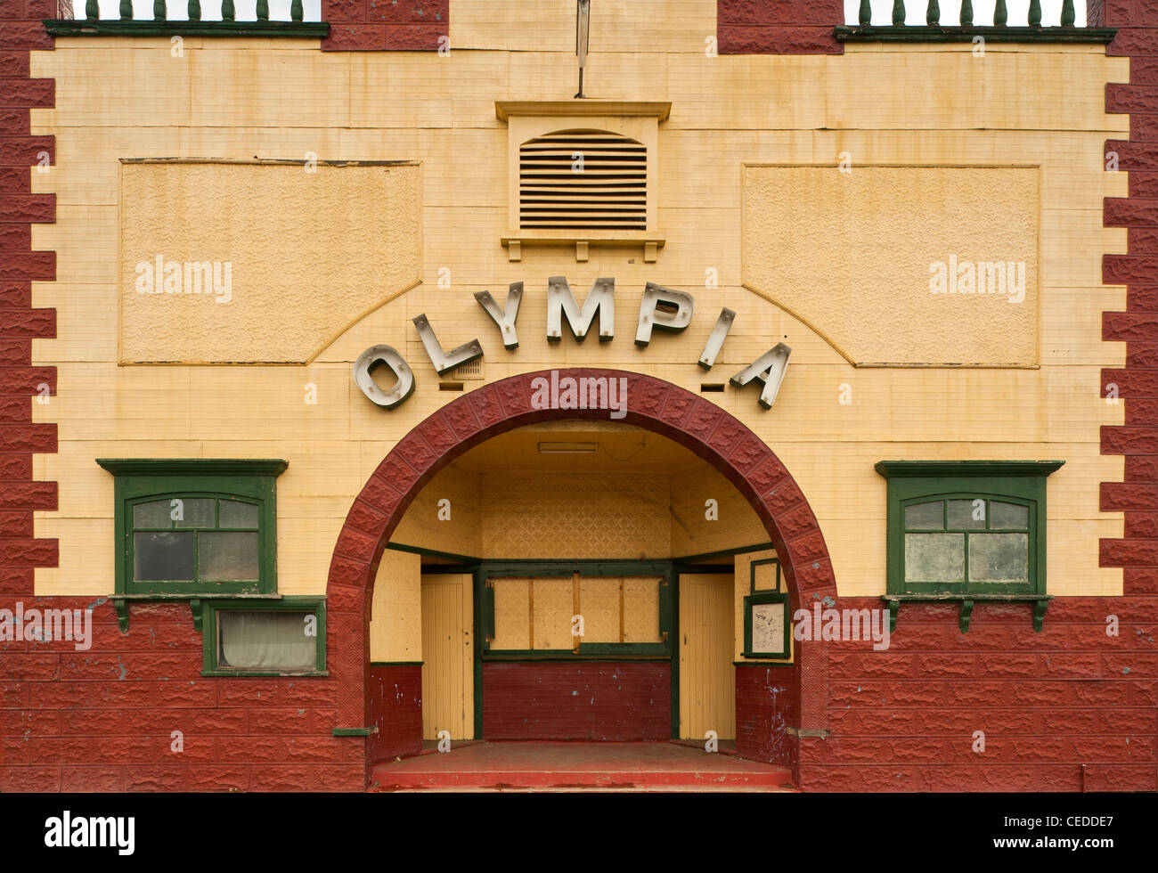 Vecchio cinema in Bombala, Nuovo Galles del Sud, Australia Foto Stock