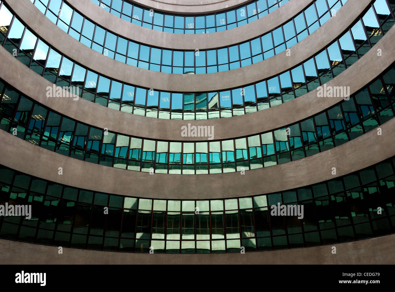 Abstract architettura circolare design dell'edificio Foto Stock