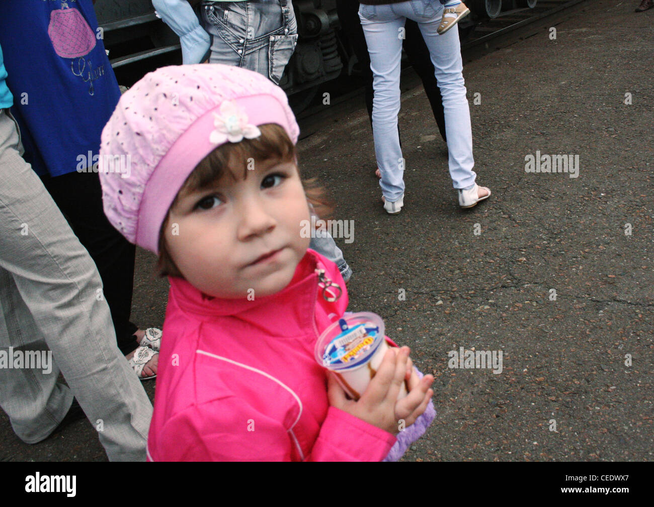 Giovane ragazza in Siberia Foto Stock