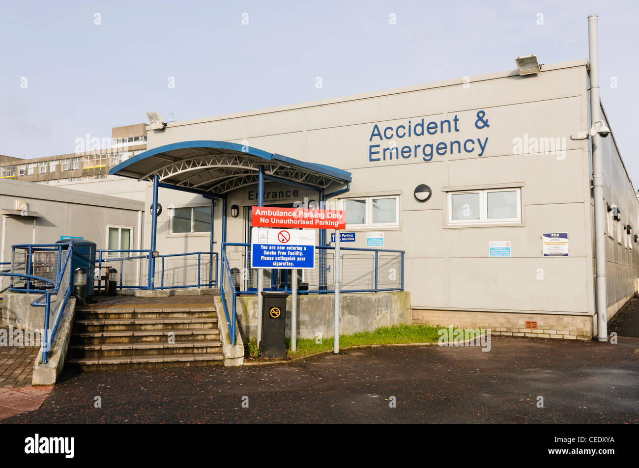 Pronto Soccorso all'Ulster Hospital, Dundonald Foto Stock