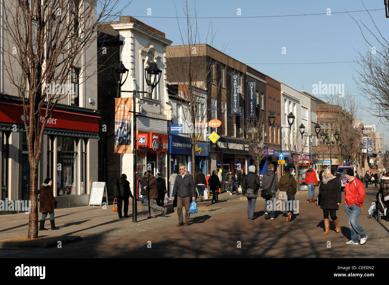 Rotherham town center negozi Foto Stock