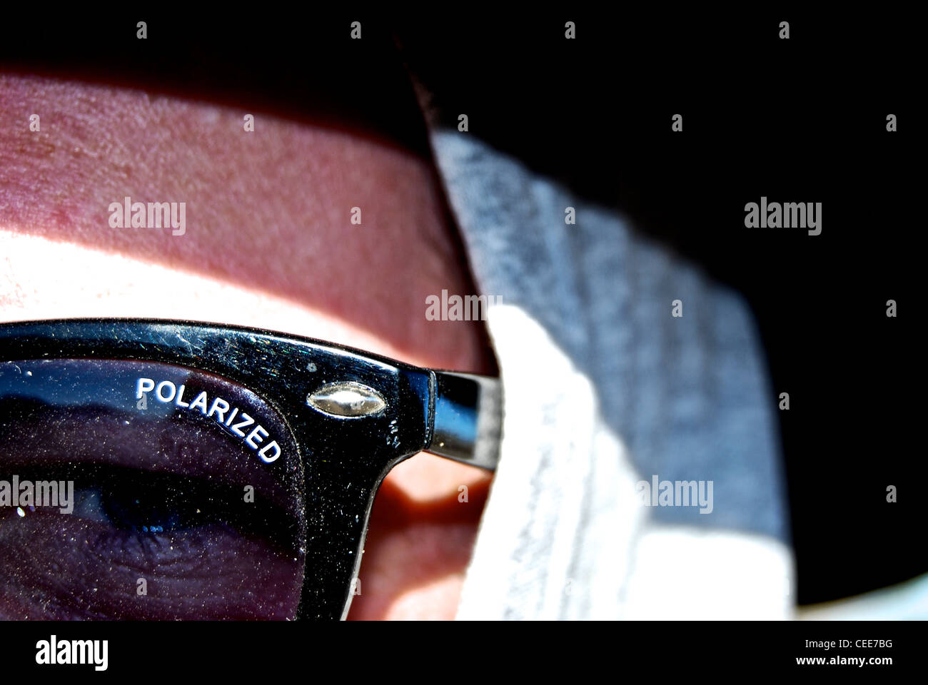 Occhiali da sole polarizzati Foto Stock
