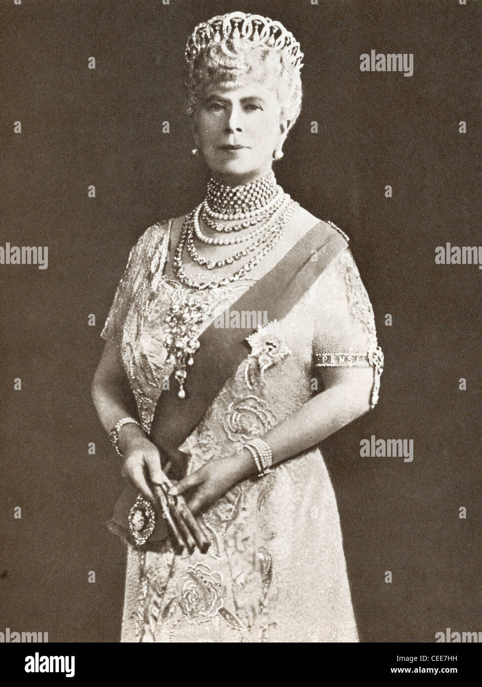 Maria di Teck, 1867 - 1953. Regina consorte del Regno Unito come la moglie del re George V. Foto Stock
