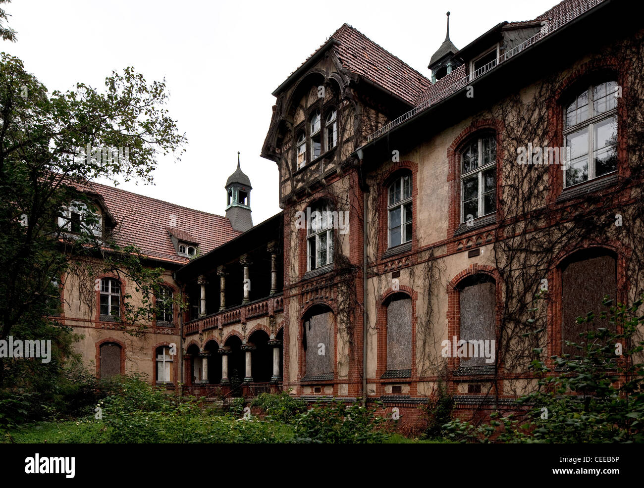 Beelitz-Heilstätten, ehemalige Arbeiter-Lungenheilstätten Foto Stock