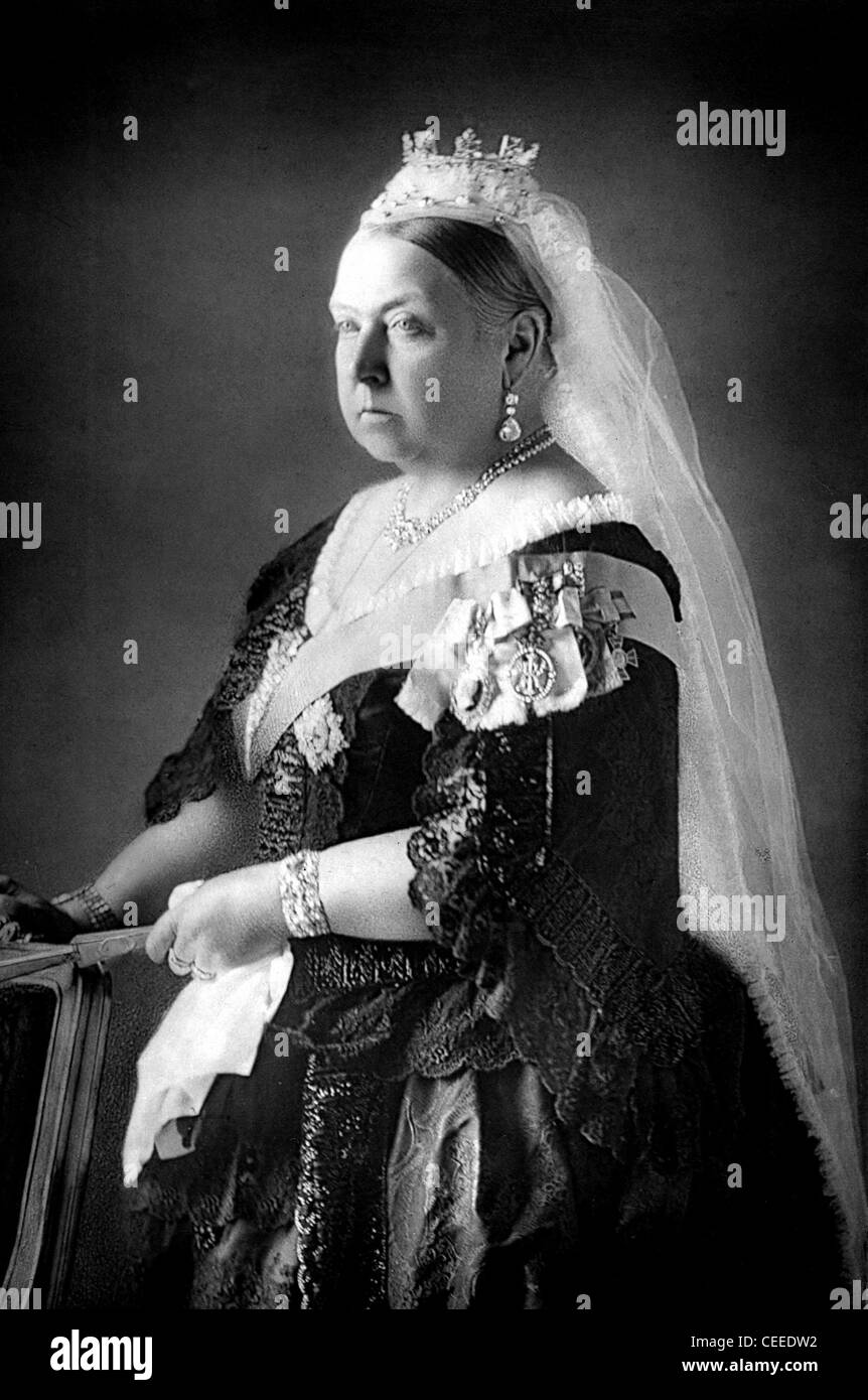 Queen Victoria ritratto fotografico Foto Stock