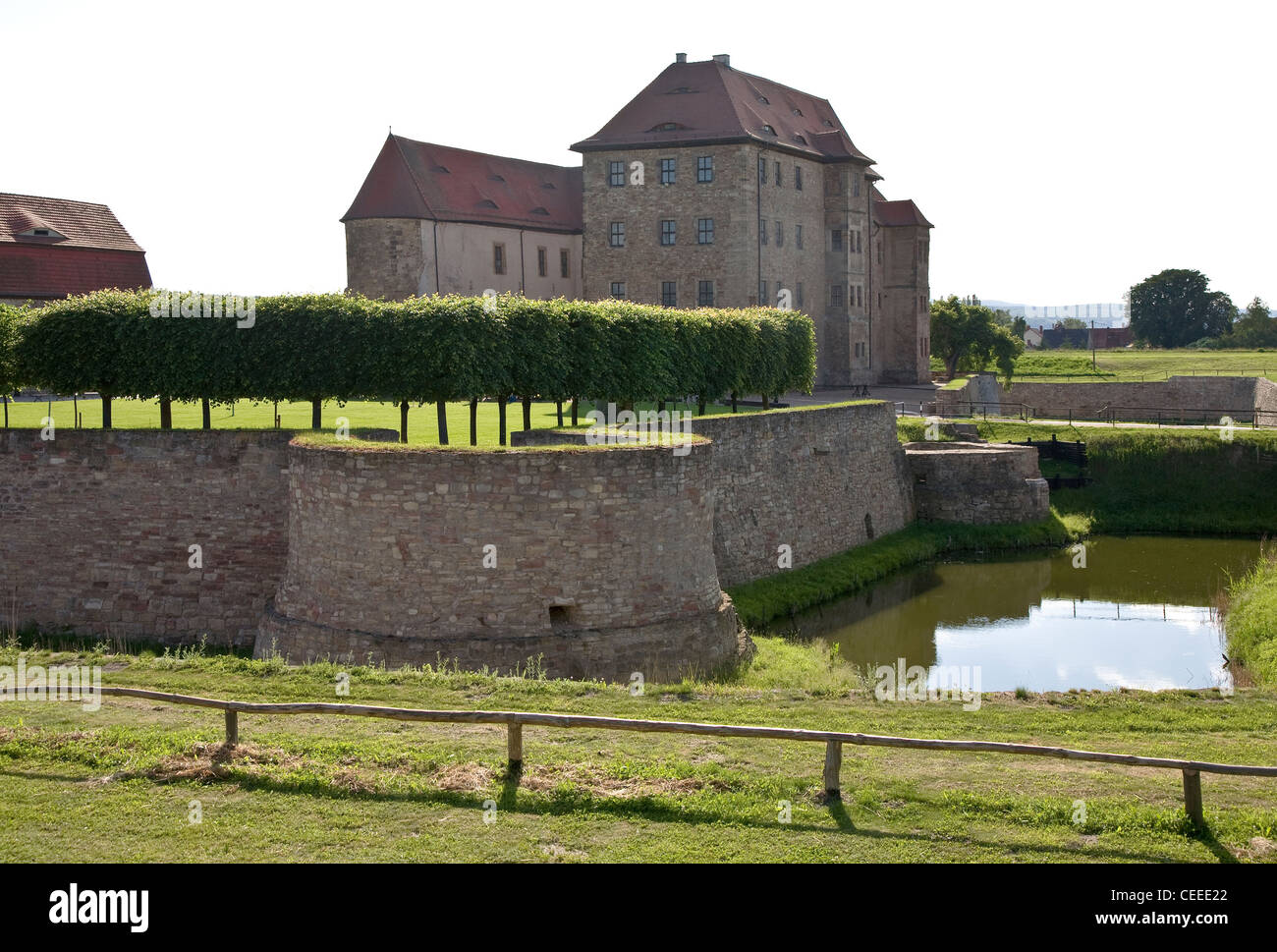 Heldrungen, Wasserschloß Foto Stock