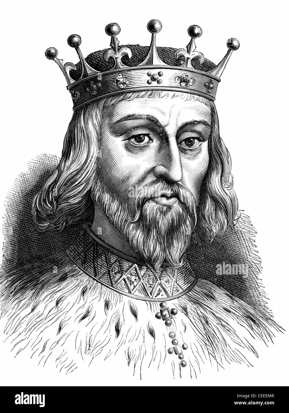 Enrico II re d'Inghilterra dal 1154 Foto Stock