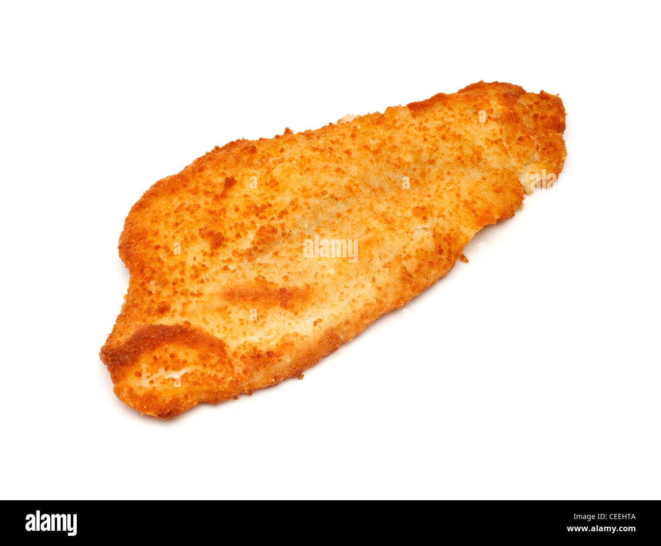 Impanati porzione di pesce Foto Stock