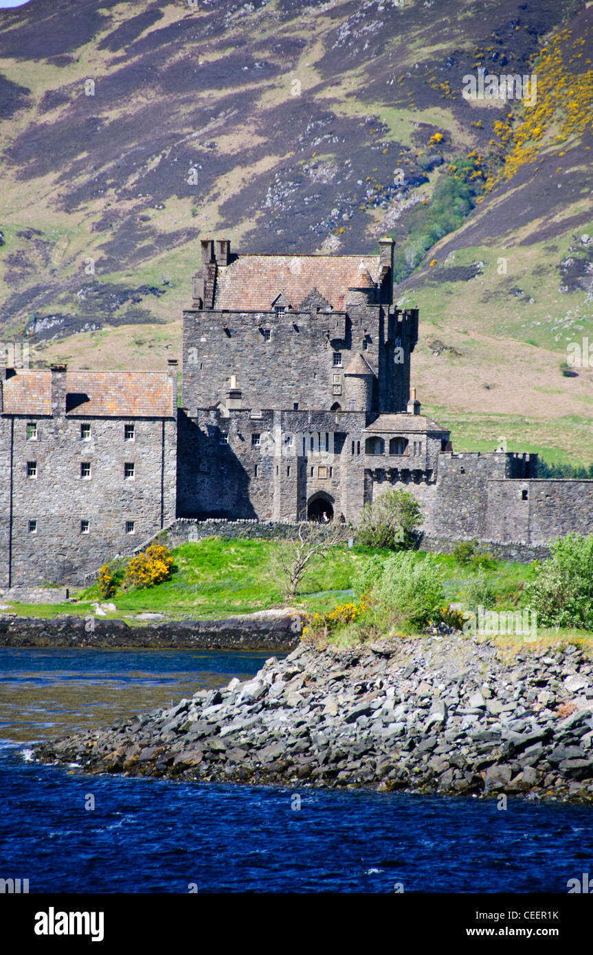 Eilean Donan Castle,Loch,Duich,vicino a Skye e Lochalsh,Highlands,Scozia Scotland Foto Stock