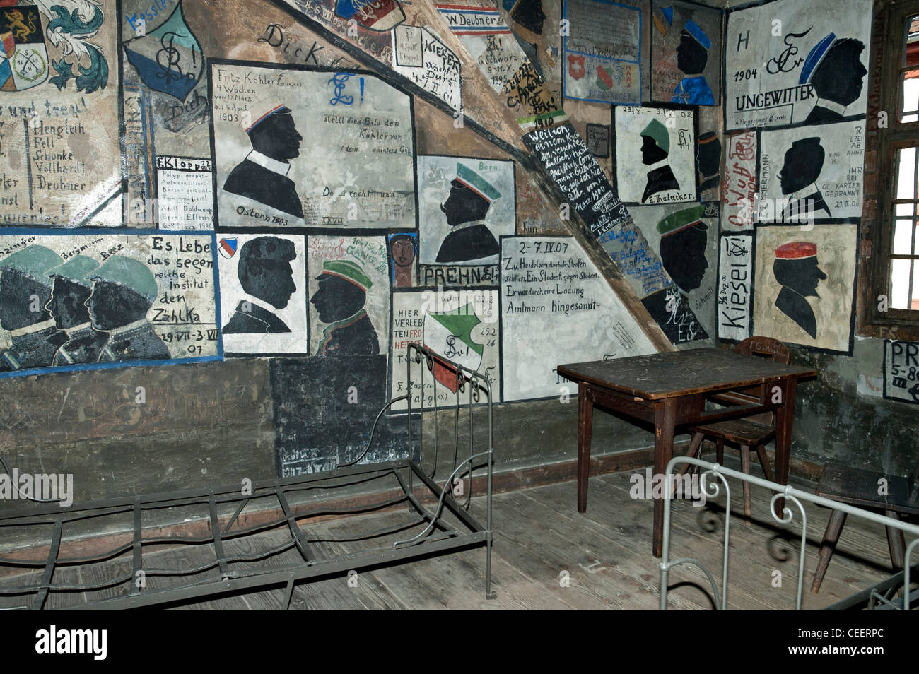 Gli studenti carcere (Studentenkarzer), Heidelberg, Germania Foto Stock