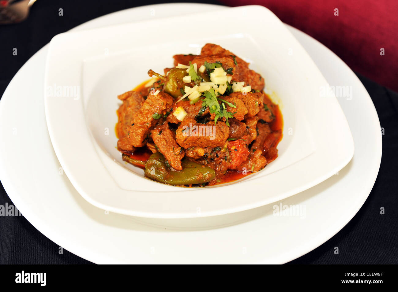 Piatto di curry Foto Stock
