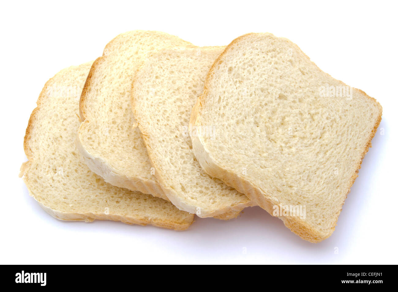 Pane fresco isolato su sfondo bianco Foto Stock