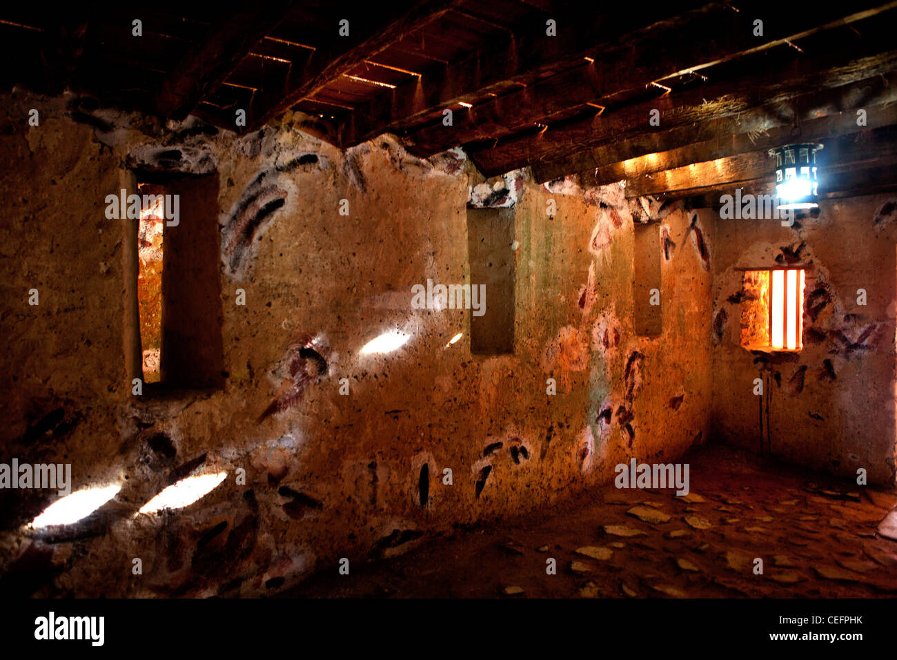 Il XVIII secolo la casa degli schiavi sull isola di Goree è una destinazione turistica per mostrare gli orrori del commercio di schiavi al mondo Foto Stock