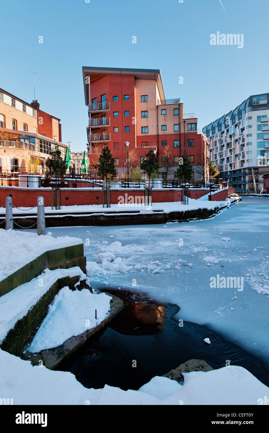 Canale ghiacciato Foto Stock