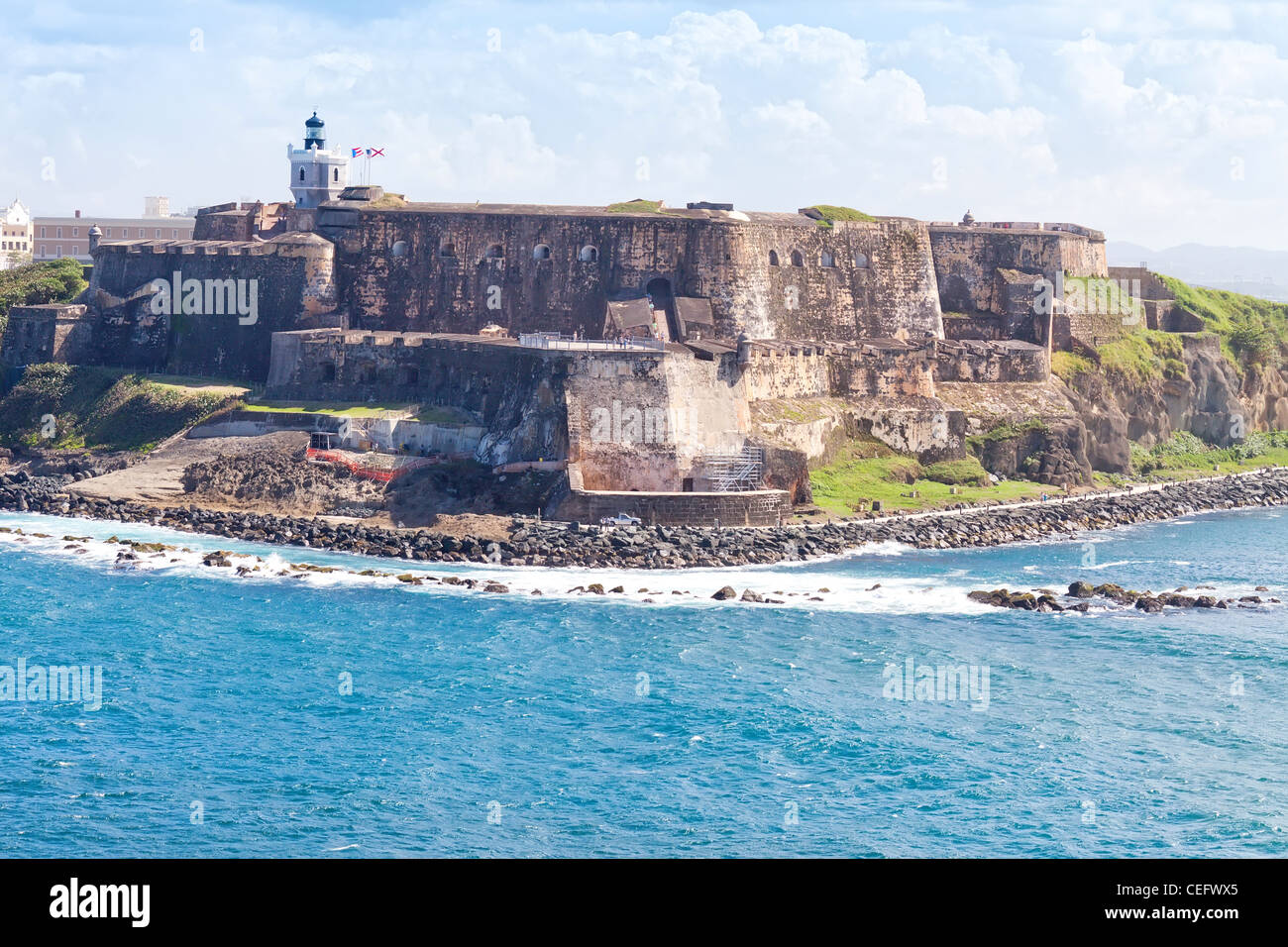 El Morro Castle in San Juan, Puerto Rico Foto Stock