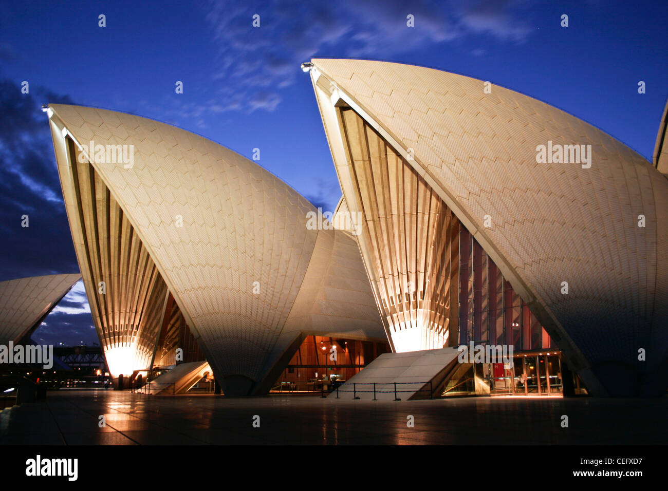 Sydney Opera House, Sito Patrimonio Mondiale dell'UNESCO, Sydney, Nuovo Galles del Sud, Australia Foto Stock