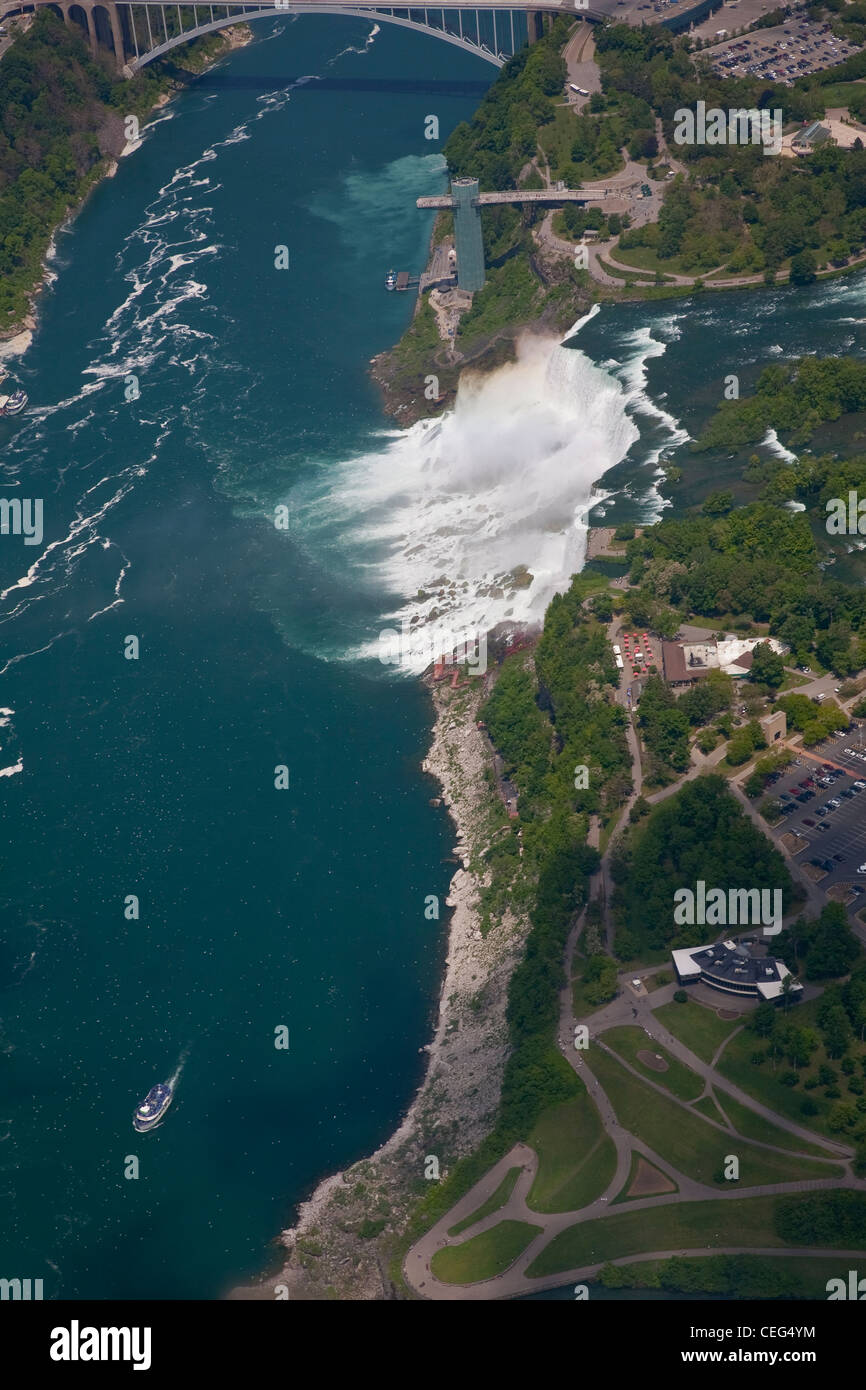 TAn vista aerea dell'Americano delle Cascate del Niagara, nello Stato di New York STATI UNITI D'AMERICA Foto Stock