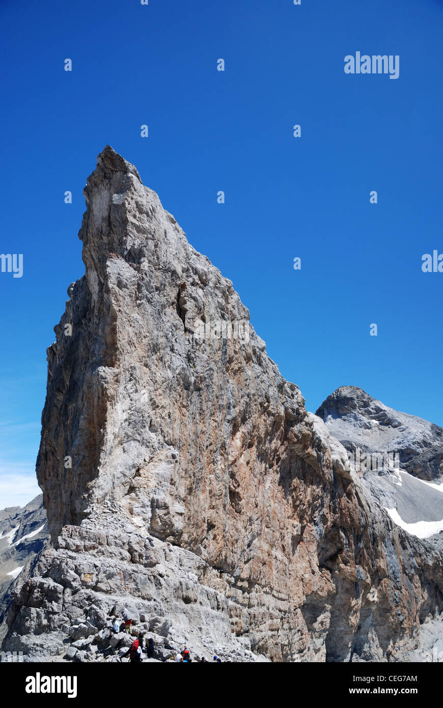 Brèche de Roland dal di sopra. Foto Stock