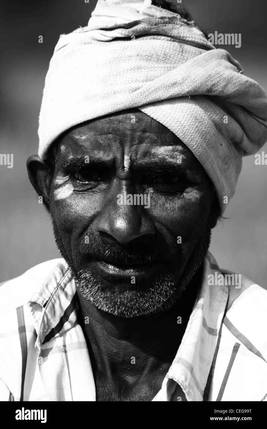 Sud indiane agricoltore Foto Stock