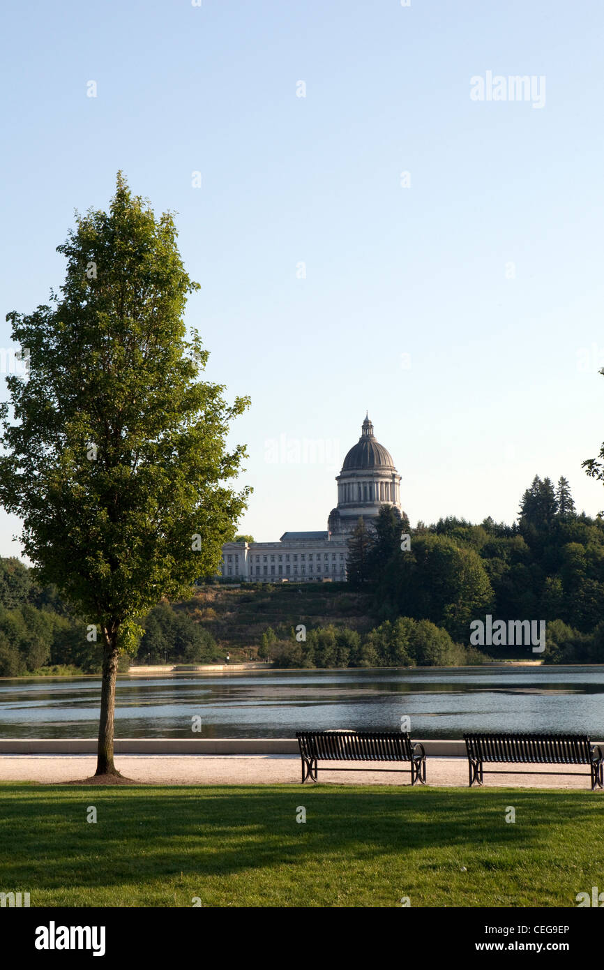 Una vista dell'edificio legislativo in Olympia, Stati Uniti di Washington Foto Stock