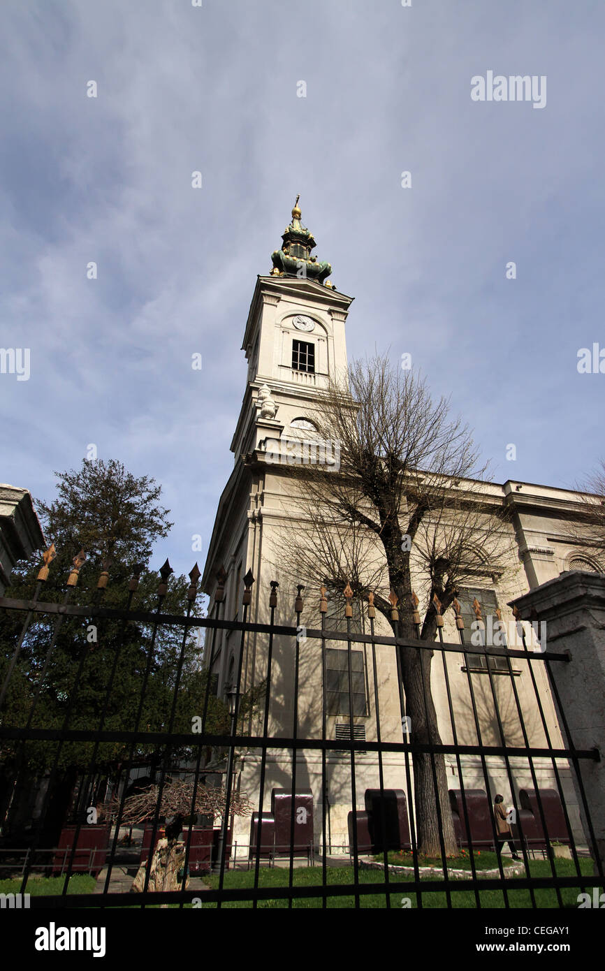 Chiesa Ortodossa di San Michele Arcangelo a Belgrado in Serbia Foto Stock