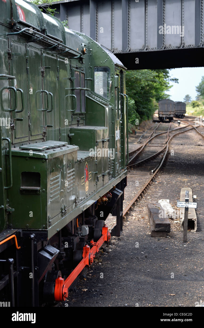 Classe 08 deviatore Diesel sul Nord Stazione di Norfolk Foto Stock
