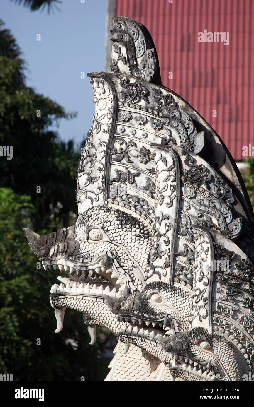 Wat Chedi Luang tempio di Chiang Mai Foto Stock