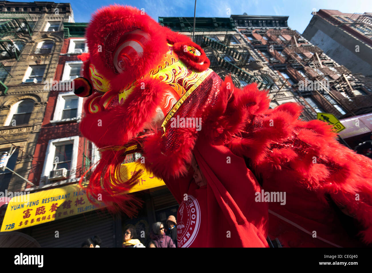 Semiscafi Anno nuovo, China Town New York Foto Stock