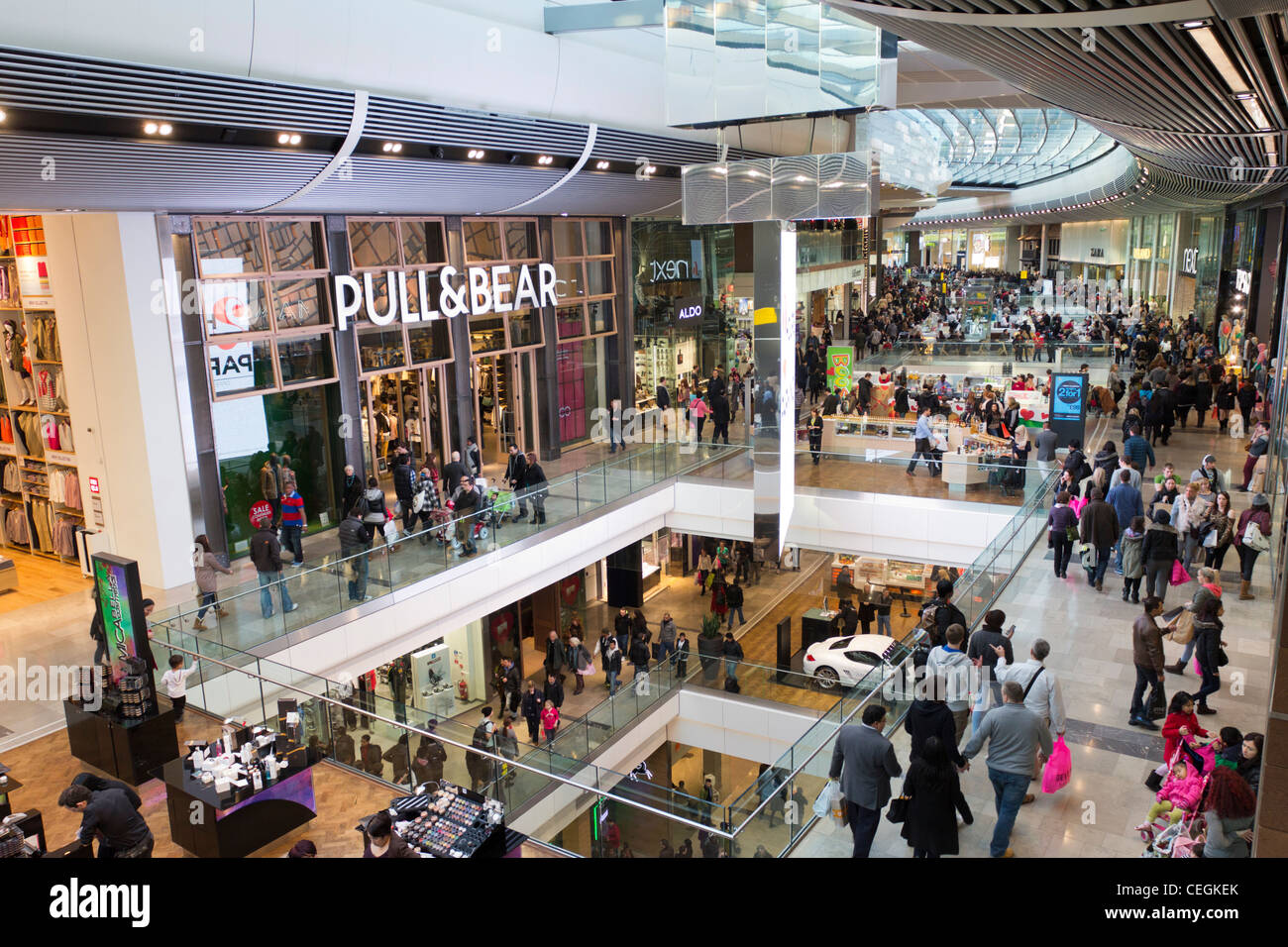 Westfield Stratford City Shopping Centre - Stratford - Londra Foto Stock