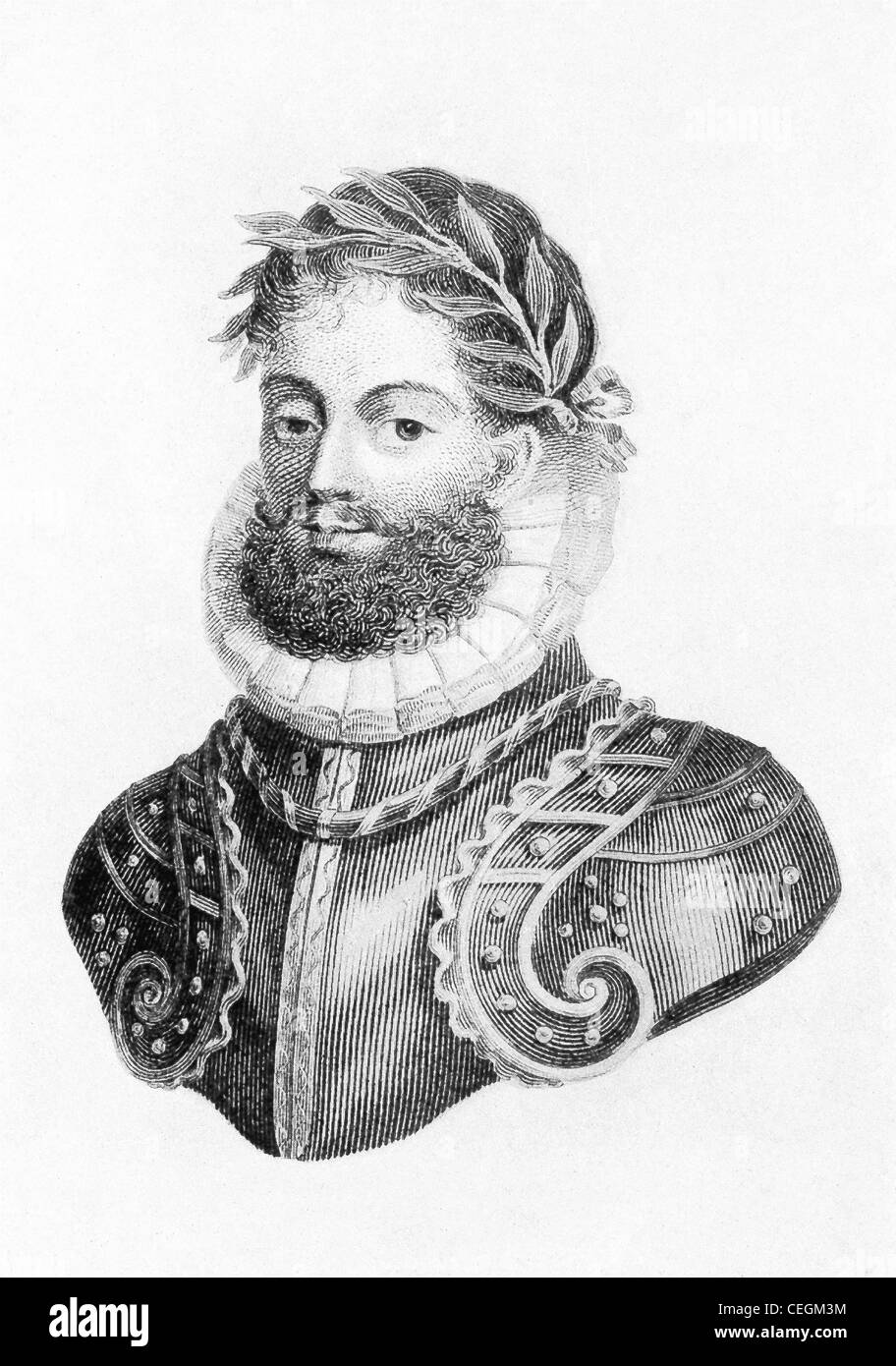 Il portoghese poeta epico Luis de Camoes (1524?-1580) è considerato il più grande figura della letteratura portoghese. Foto Stock