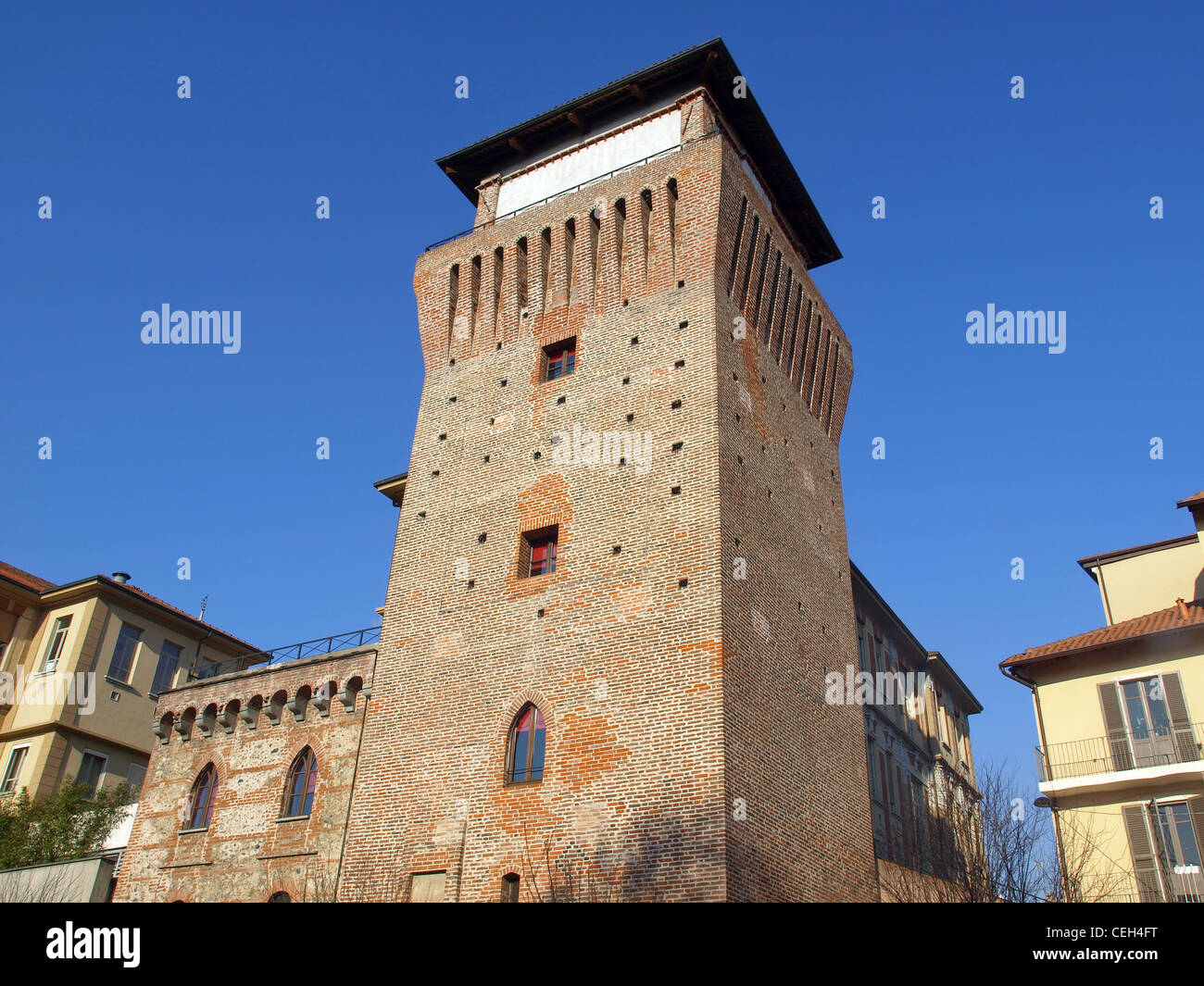 Torre di Settimo Torinese ( Torre Medievale ) castello medievale vicino a Torino Foto Stock