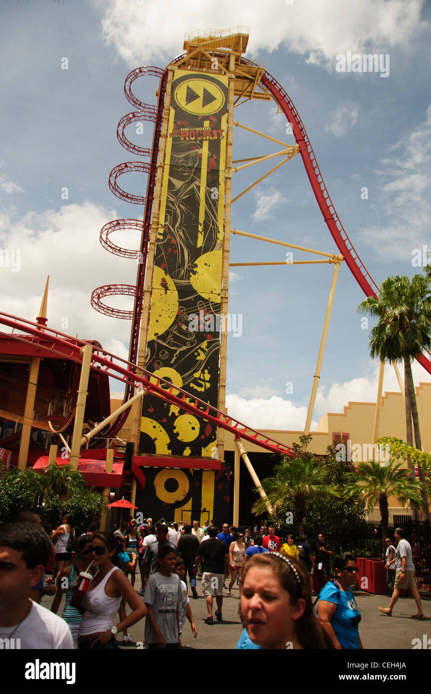 Rip ride rockit Universal Studios Orlando in Florida Foto Stock