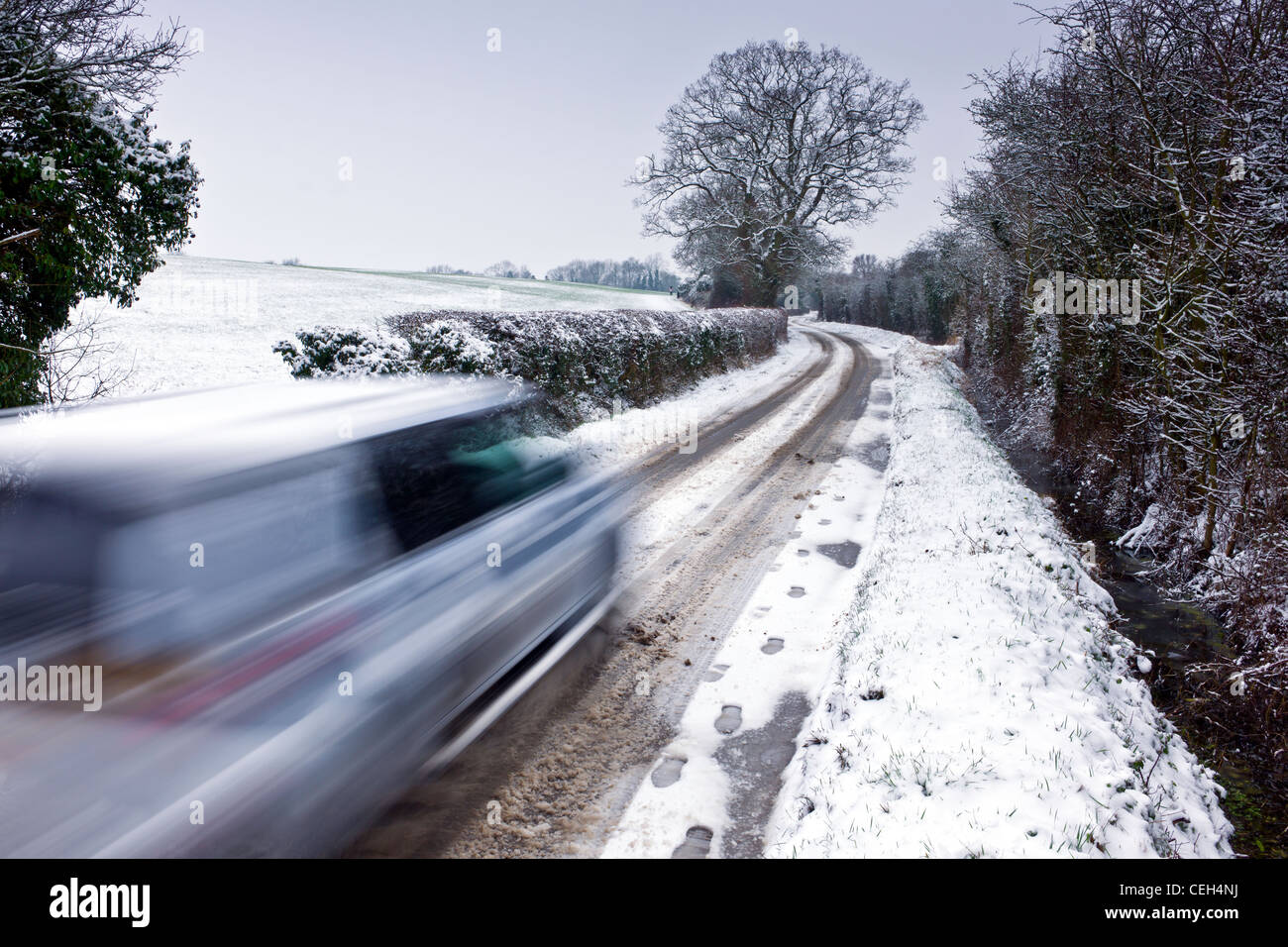 Guida troppo veloce! Foto Stock