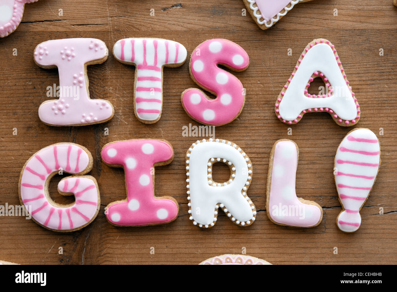 Baby shower cookies Foto Stock