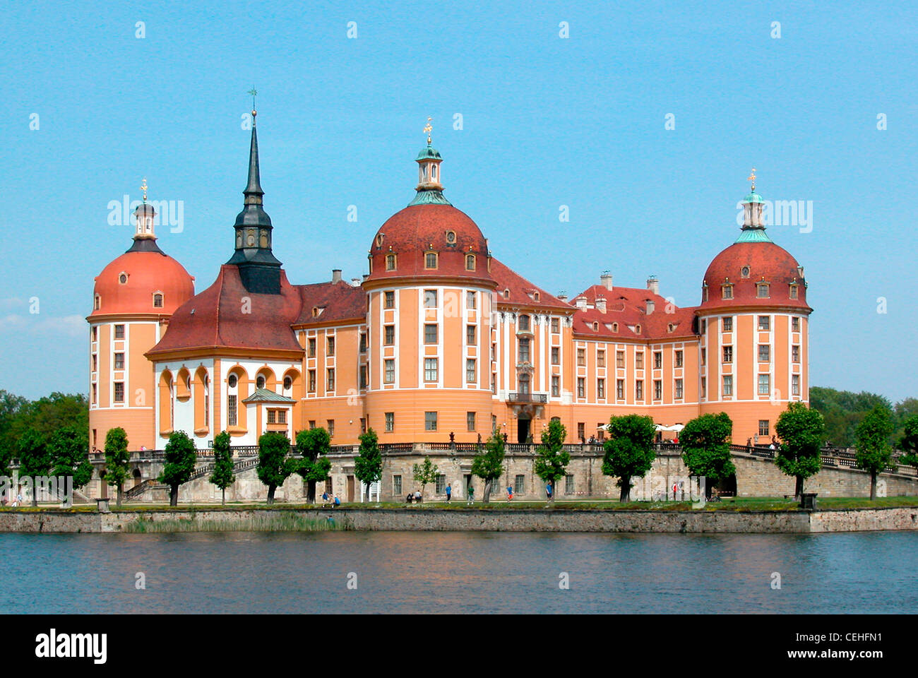 Castello di Moritzburg vicino a Dresda. Foto Stock