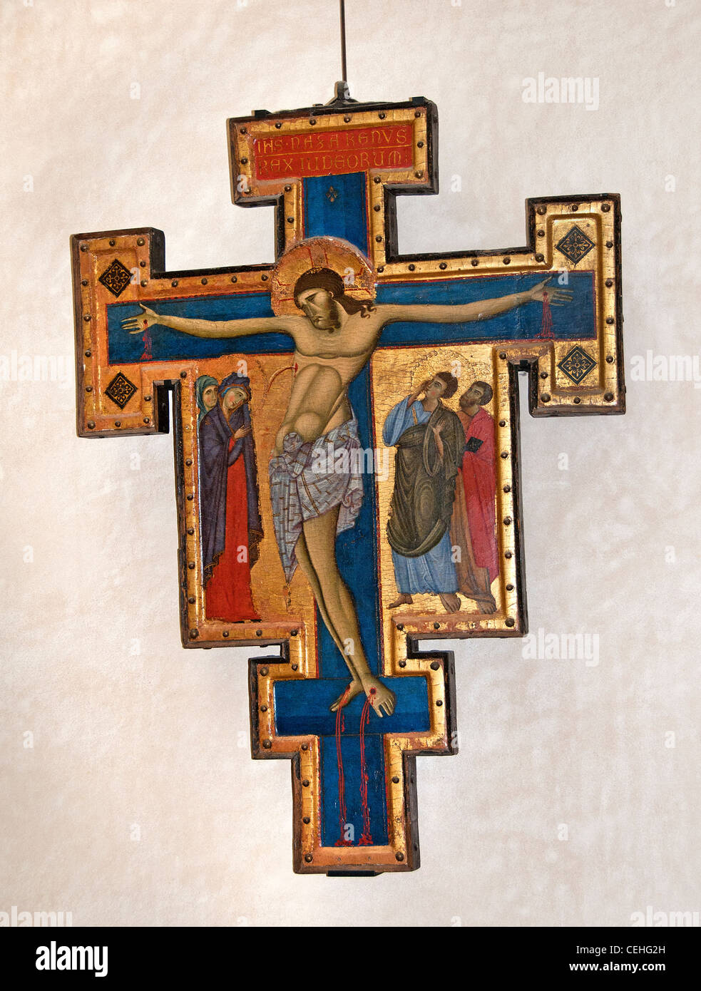 Maestro di San Francesco ad Assisi 1265 XIII sec. Croce Gesù Cristo Eglise Maria degli Angli Italia Foto Stock