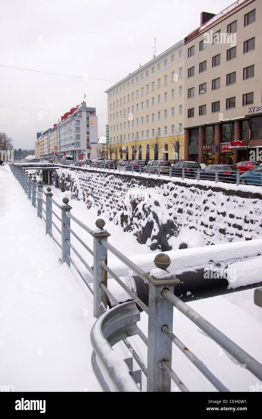 La Finlandia. Helsinki. Street. Foto Stock