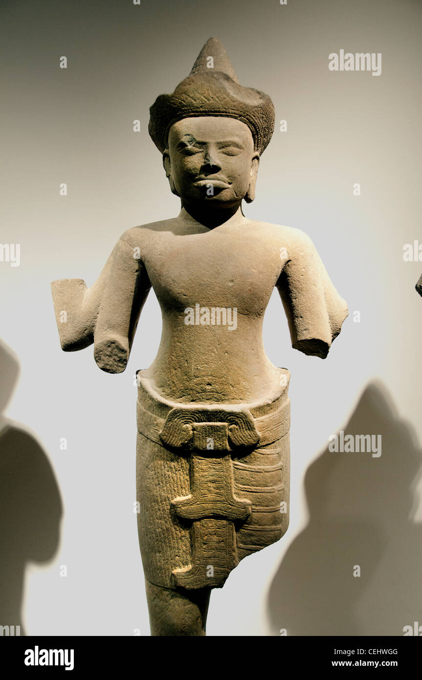 Visnu - Maschile Divinite - divinità maschile 12 Secolo Cambogia Angor Wat style Foto Stock